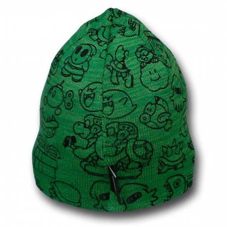 Nintendo Mushroom Green Reversible Beanie
