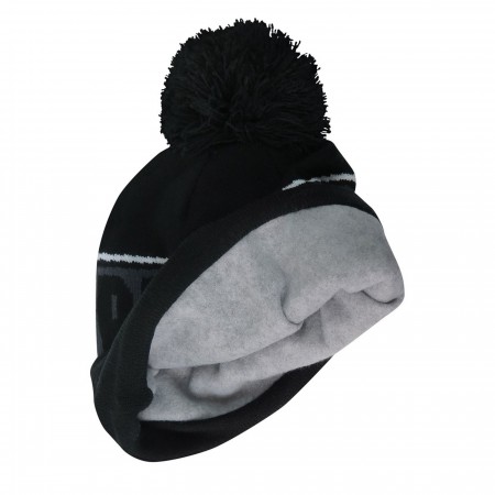 Punisher Fleece Lined Pom Pom Beanie