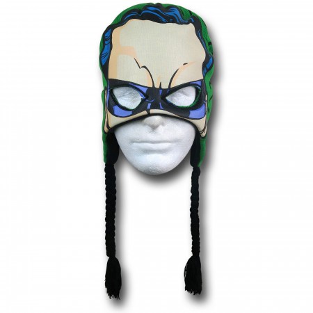 Riddler Face Peruvian Beanie