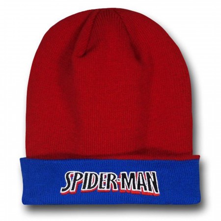 Spiderman Spidey Symbol Flip It Up Beanie