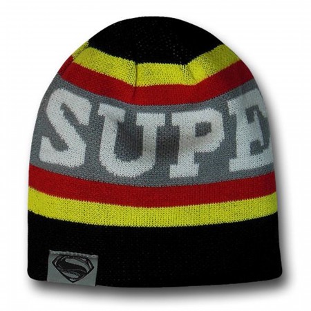 Superman Man of Steel Reversible Beanie