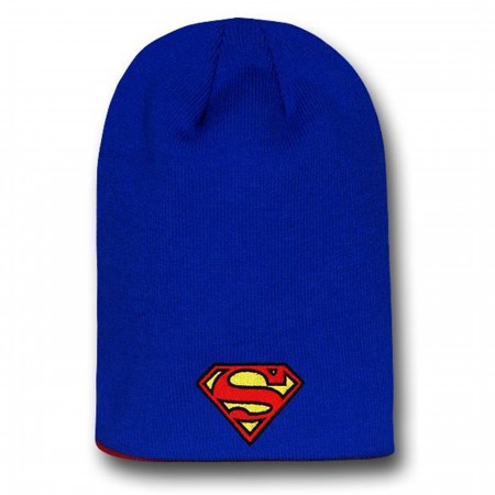 Superman Symbol Blue Flip It Up Beanie
