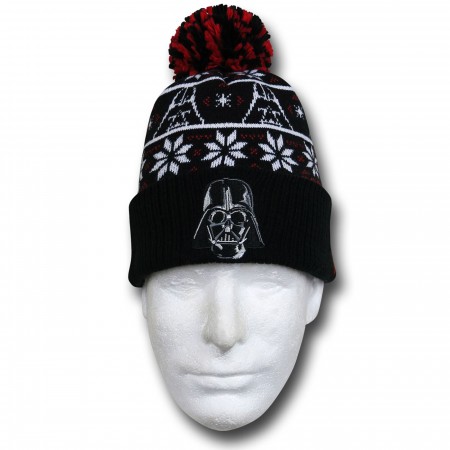 Star Wars Vader Knit Pom Pom Beanie