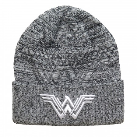 Wonder Woman Movie Symbol Knit Pattern Beanie