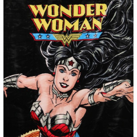 Wonder Woman Flight Twin Plush Blanket