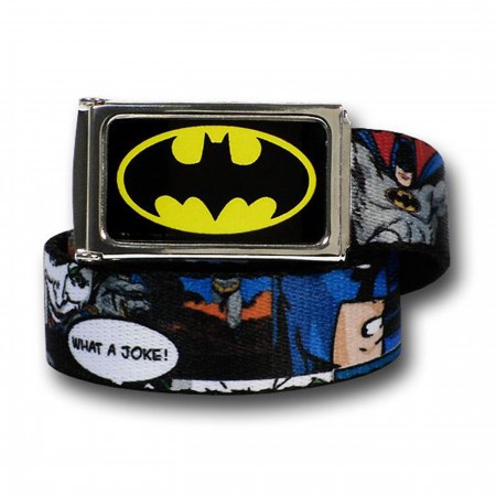 Batman Vs. Joker Comic Panel Web Belt