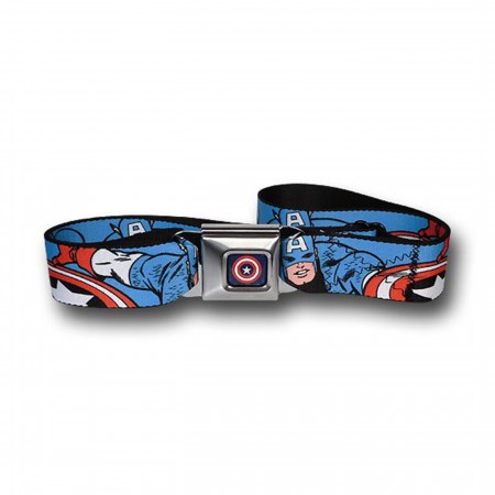 Captain America Silver Age Seatbelt Belt