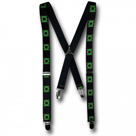 Green Lantern Symbols Suspenders