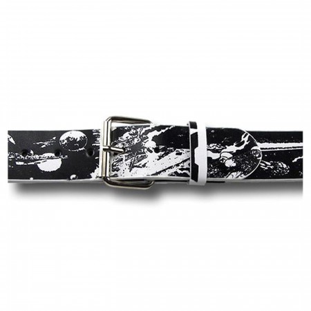 Star Wars Leather Logo and Imagery White Belt