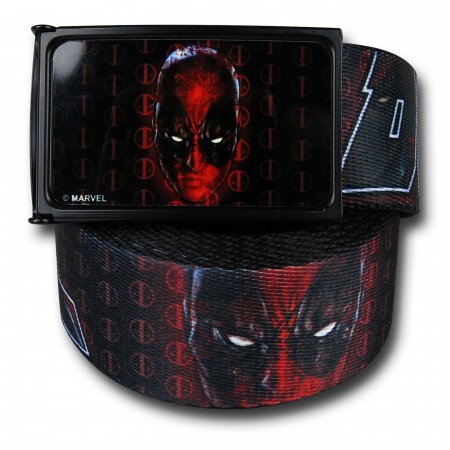 Deadpool Headshot and Logo Web Belt