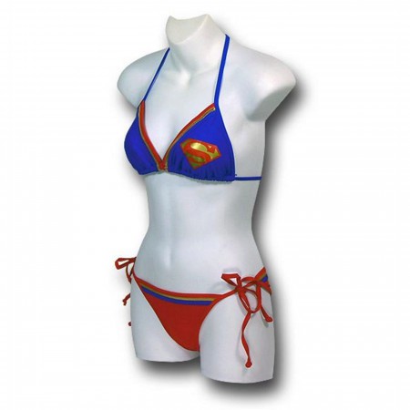 Supergirl Bandeau Triangle Bikini Women's Swimsuit