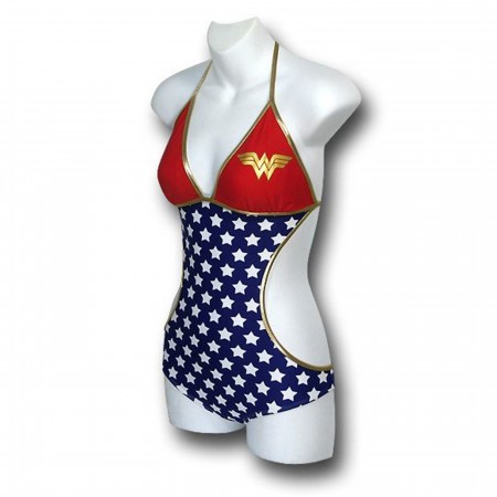 Wonder Woman Triangle Monokini Women's Swimsuit