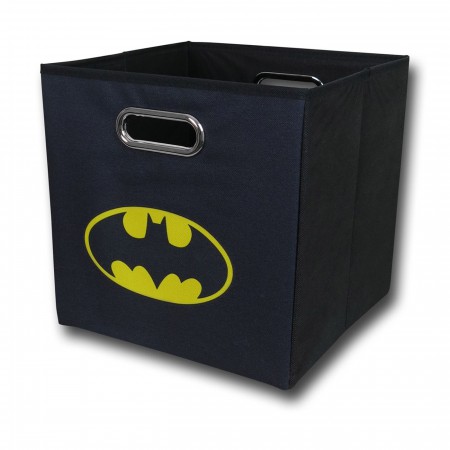 Batman Symbol Black Folding Storage Bin
