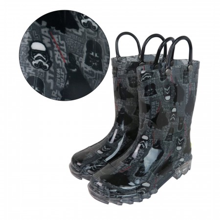 Star Wars Darkside Lighted Kids Rain Boots