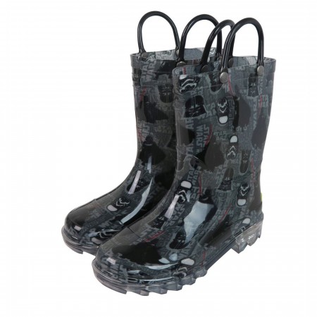 Star Wars Darkside Lighted Kids Rain Boots