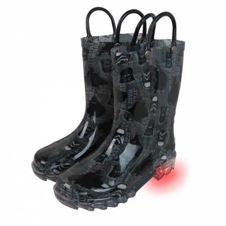 Star Wars Darkside Lighted Kids Rain Boots