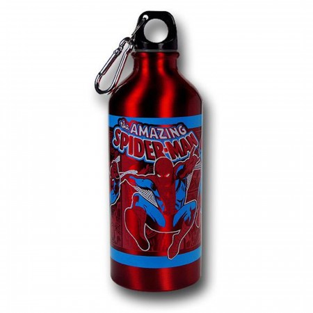 Spiderman 20oz Red Aluminum Water Bottle