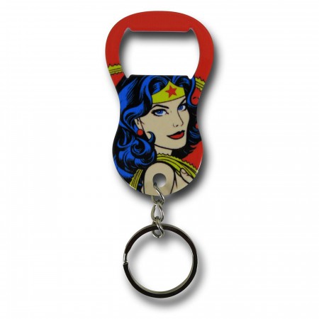 Wonder Woman Pop Art Keychain Bottle Opener