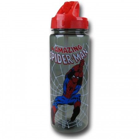 Spider-Man Plastic 20 oz. Flip Top Bottle