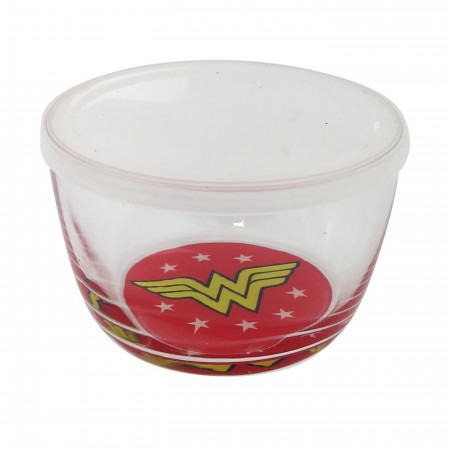 Wonder Woman 16oz Glass Storage Bowl with Lid