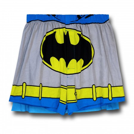 Batman Grey Costume Caped Knit Boxers