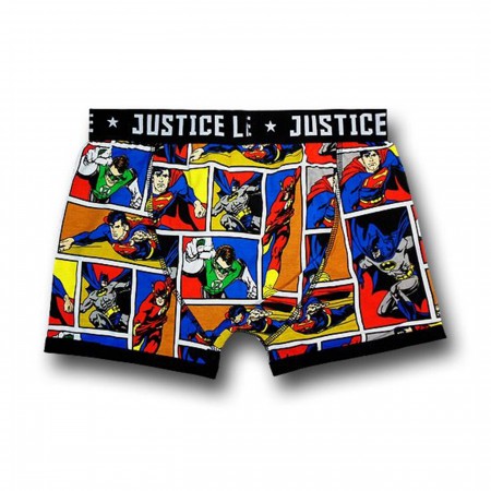 Justice League Comic Panel Boxer Briefs