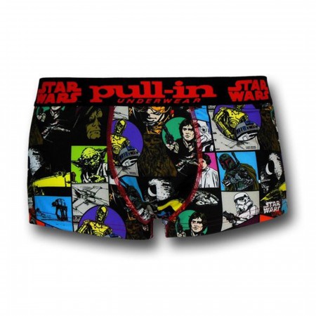 Star Wars Image Grid Short-Cut Pull-In Boxer Briefs