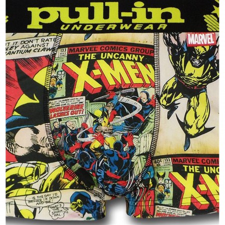 X-Men & Wolverine Mens Pull-In Boxer Briefs