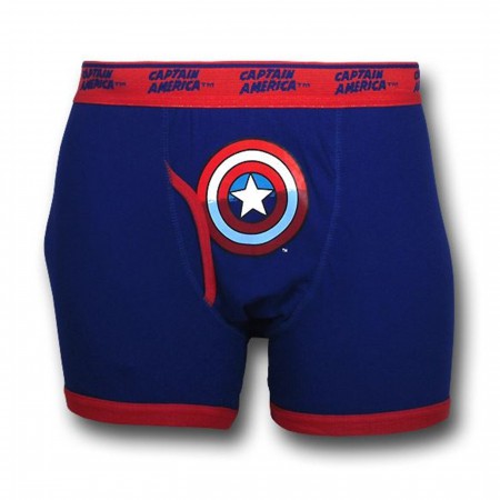 Captain America Symbol Boxer Briefs