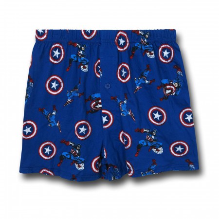 Captain America Shield & Character Boxers