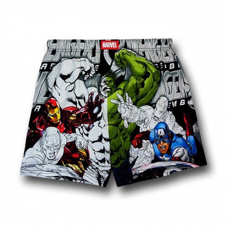Avengers Drawing Board Knit Boxers