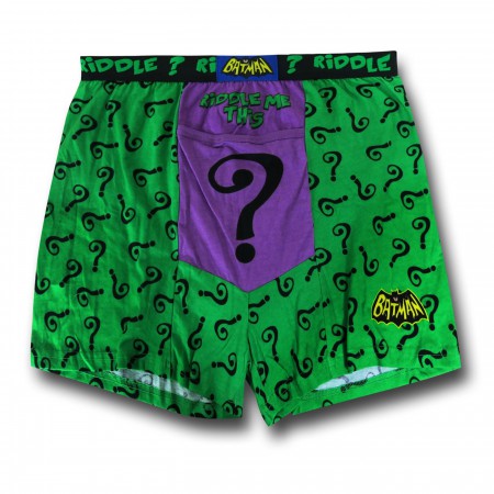 Batman 66 Riddler Riddle Me Boxer Shorts