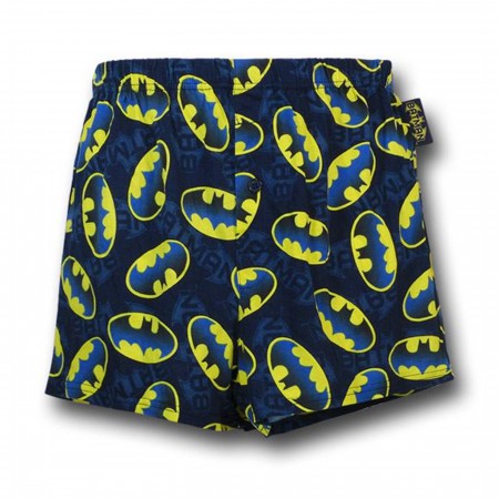 Batman Blue Symbols Boxer Shorts