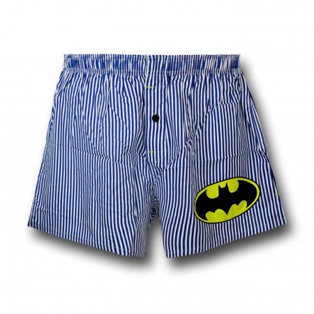 Batman Blue Striped Boxer Shorts