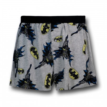 Batman Image and Symbol Grey Boxer Shorts