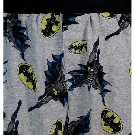 Batman Image and Symbol Grey Boxer Shorts