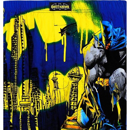 Batman Paint Job Knit Boxers