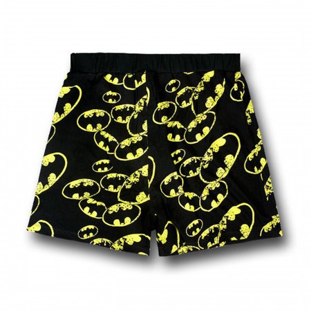 Batman Symbol Collage Black Boxer Shorts