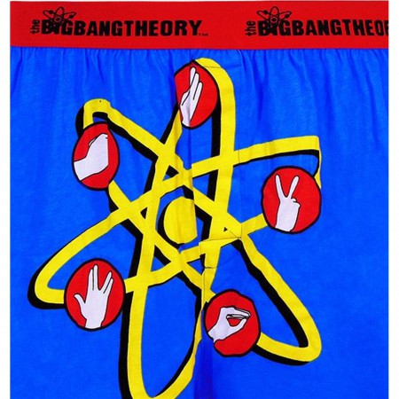 Big Bang Theory Blue RPSLS Knit Boxers