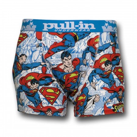 Superman Panels Pull-in Boxer Briefs
