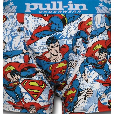 Superman Panels Pull-in Boxer Briefs
