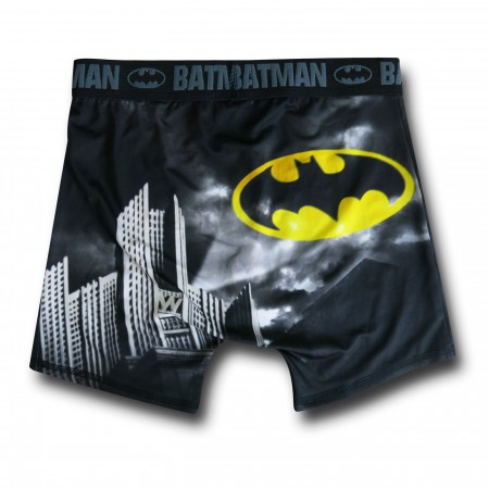 Batman Bat-Signal Cityscape Boxer Briefs
