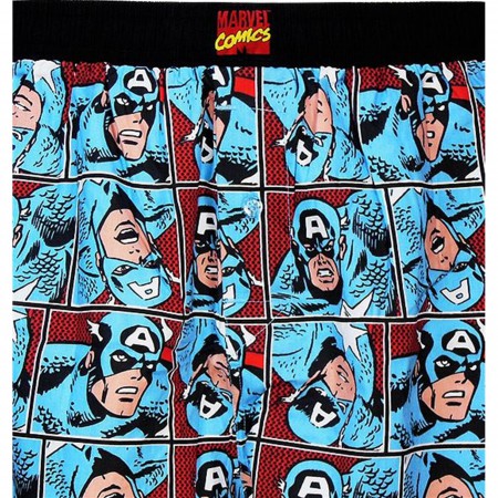 Captain America Multi-Image Boxers