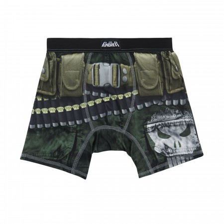 Punisher Armed Poly/Spandex Men's Boxer Briefs