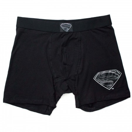 Superman Black Suit Men's Underwear Boxer Briefs