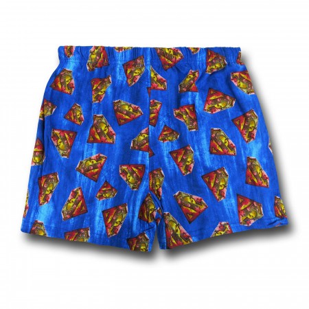 Superman Symbol Swarm Boxer Shorts