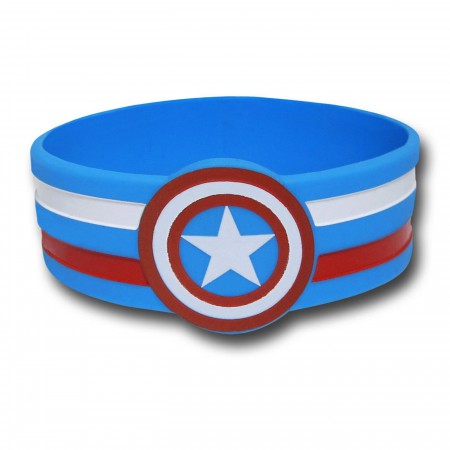 Captain America Symbol Rubber Wristband