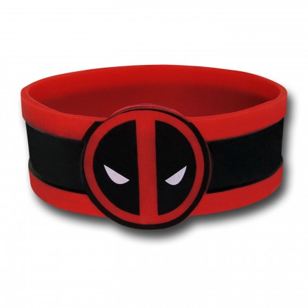 Deadpool Symbol Rubber Wristband