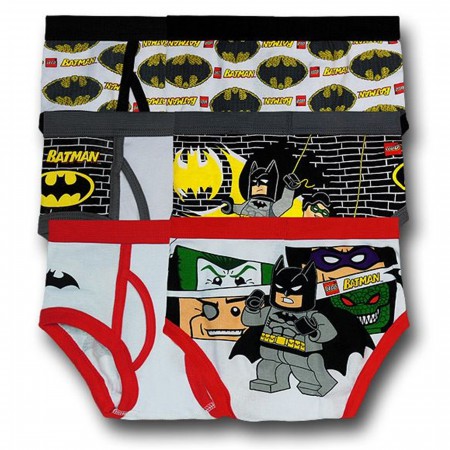 Lego Batman Kids Briefs 3pk Assortment