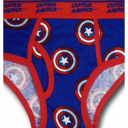 Captain America Multi Symbol Briefs